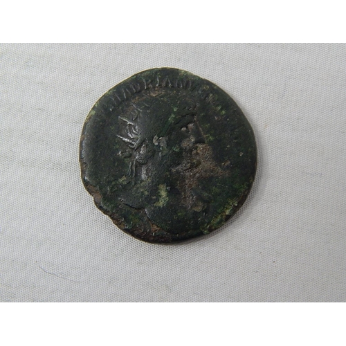 206 - Copper-alloy Roman Dupondius of Hadrian (AD 117-138) dating to the period c.AD 119-121 AD (Reece per... 