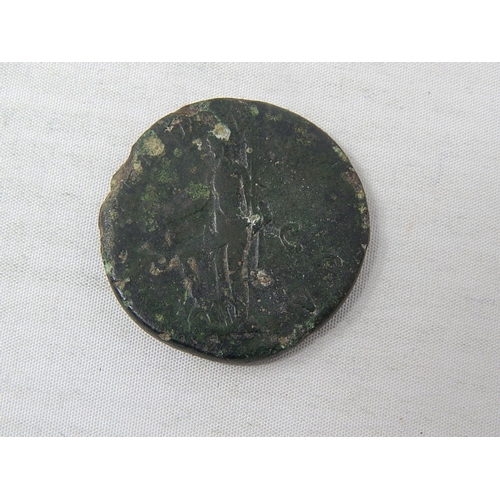 206 - Copper-alloy Roman Dupondius of Hadrian (AD 117-138) dating to the period c.AD 119-121 AD (Reece per... 