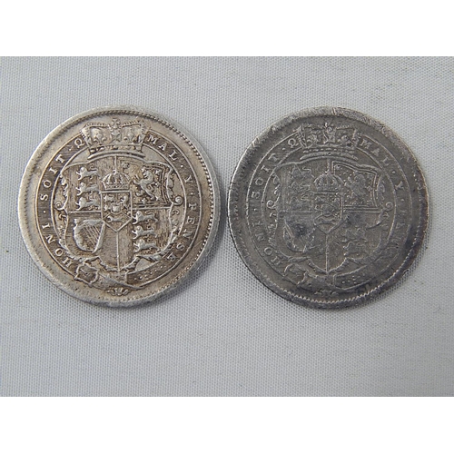 208 - George III Silver Shillings 1816 (2) Both about Very Fine