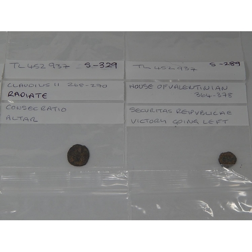 210 - Charles I Rose Farthing 1625-1649; Claudius II 268-270 Radiate; House of Valentinian 364-378 Securit... 