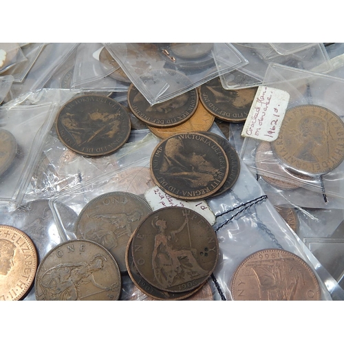 244 - Large Quantity of Victorian & Later Pennies, Half Pennies & Farthings. Several kg.