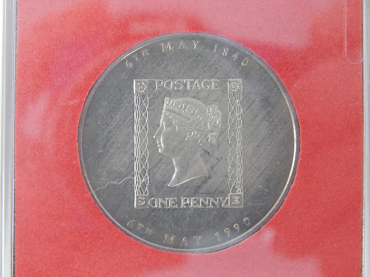 Royal Mail New Identity Coin 1990 of Penny Black within Fitted