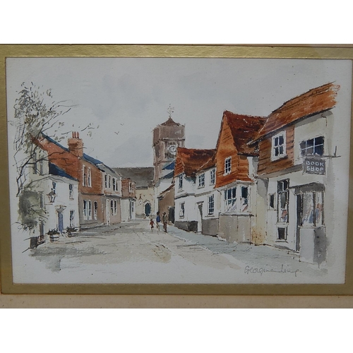 333 - Georgina Ling: Lombard Street Petworth: Watercolour: Framed & Glazed: Signed: Measures 41cm x 31cm F... 