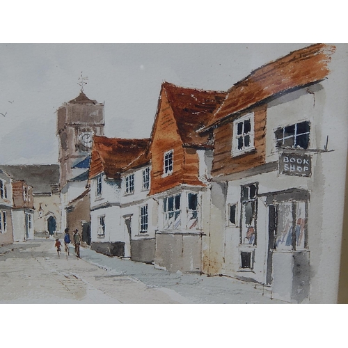333 - Georgina Ling: Lombard Street Petworth: Watercolour: Framed & Glazed: Signed: Measures 41cm x 31cm F... 