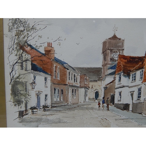 333 - Georgina Ling: Lombard Street Petworth: Watercolour: Framed & Glazed: Signed: Measures 41cm x 31cm F... 
