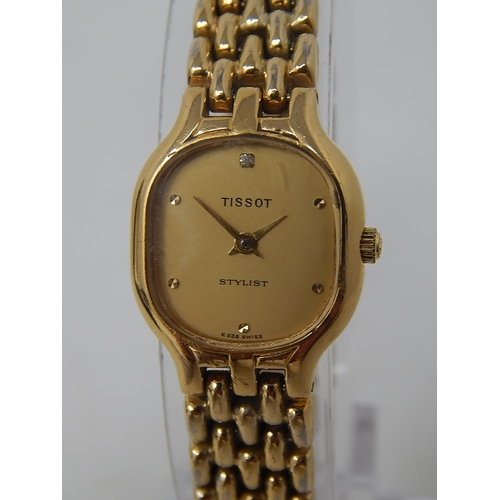 78 - Ladies Bi Metal Tissot Watch in Original Box With Paperwork + Spare Links.
