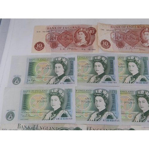 98 - Quantity of £1 Notes & Ten Shilling Notes: Face Value £30.50