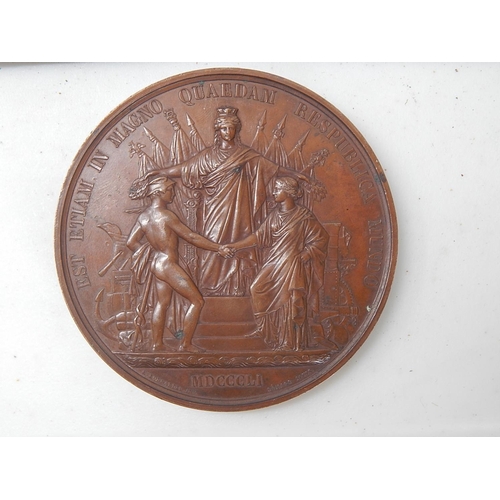 100 - RARE: GREAT EXHIBITION, COUNCIL MEDAL, 1851. Struck in Bronze, by W. Wyon, H. Bonnardel & J.F. Domar... 