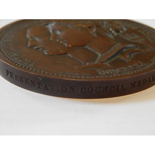 100 - RARE: GREAT EXHIBITION, COUNCIL MEDAL, 1851. Struck in Bronze, by W. Wyon, H. Bonnardel & J.F. Domar... 