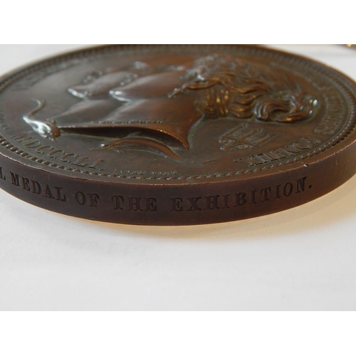 100 - RARE: GREAT EXHIBITION, COUNCIL MEDAL, 1851. Struck in Bronze, by W. Wyon, H. Bonnardel & J.F. Domar... 