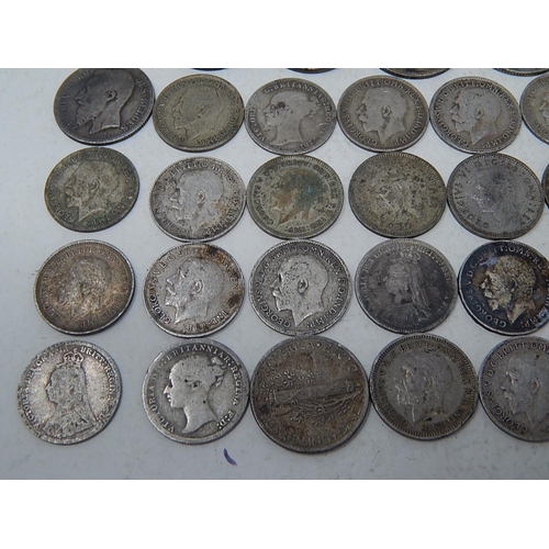 87 - Pre 1947 Silver Coinage: Weight 120g