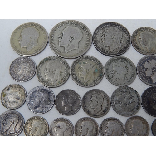 87 - Pre 1947 Silver Coinage: Weight 120g