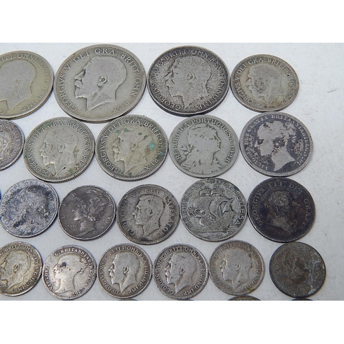 87 - Pre 1947 Silver Coinage: Weight 120g