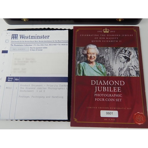 5 - The Diamond Jubilee Photographic Four Coin Set Limited edition with COA in fitted case (original iss... 