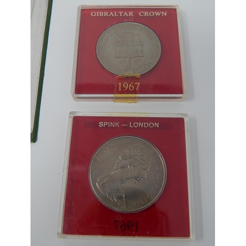 21 - Denmark 1975 Mint set in pack; Rare Brilon Silver Commemorative Medal in presentation case; Churchil... 