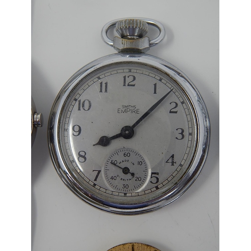 145 - Smiths Empire Pocket Watch together with two further watches & a watch movement.