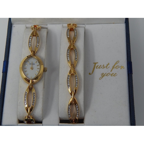 136 - Sekonda Ladies Wristwatch with matching bracelet within original fitted case.