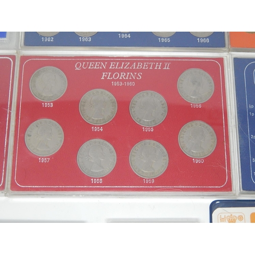 78 - Edward VII Farthing Set 1902-1910 + QEII Sets 1953-1969, First Decimal Sets (2), USA Buffalo Nickel ... 