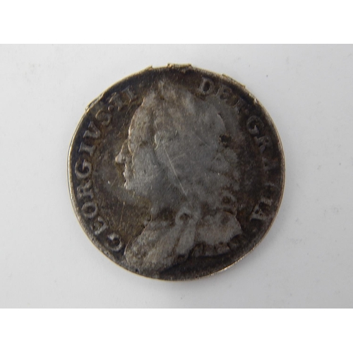 79 - George II Silver Sixpence 1757.