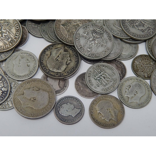 50D - Pre 1947 Silver Coinage to include Half Crowns, Florins, Shillings, Sixpences etc: Gross weight 606.... 