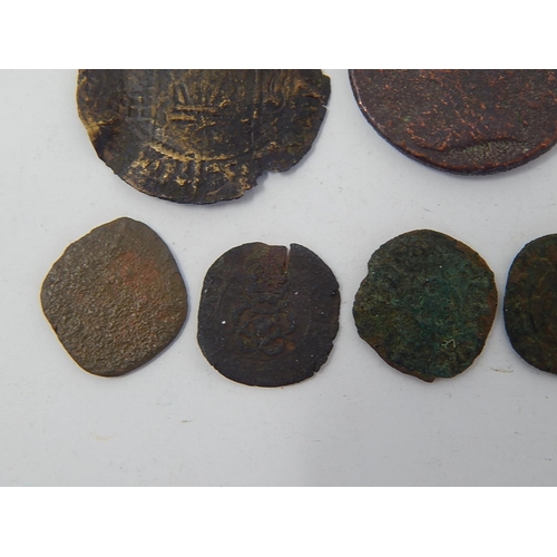 50J - Charles I Rose Farthing, Farthing 1674 together with further hammered & other coins. Various conditi... 