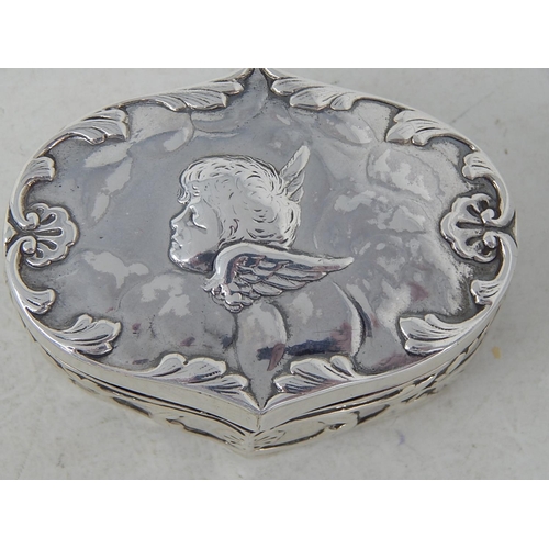 32 - Victorian Silver Ring Box to hold Five Rings: Hallmarked London 1897 by William Comyns