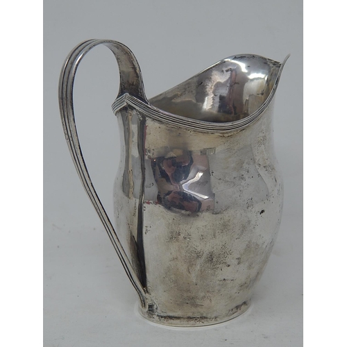 39 - Late 18th Century Georgian Silver Cream Jug: Marks Rubbed: Height 12cm: Weight 108g