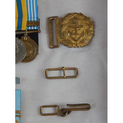 55 - The Medal Group, Miniatures & Naval Dress Sword of Lieutenant Kenneth Lewyn Edwards (1920-2010) Roya... 