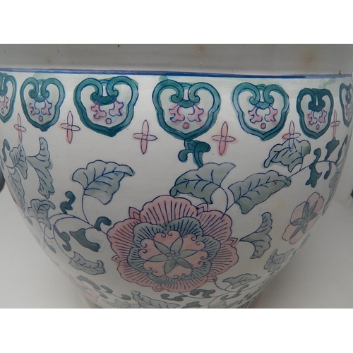 106 - Chinese Jardiniere of Large Proportions: Measures 37.5cm diameter x 31cm high