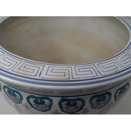 106 - Chinese Jardiniere of Large Proportions: Measures 37.5cm diameter x 31cm high