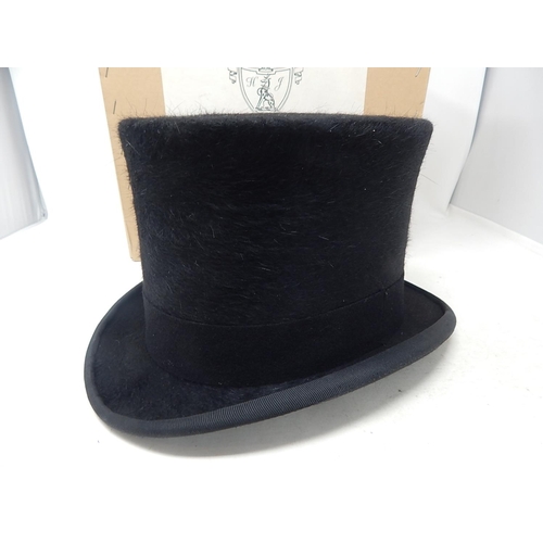 108 - Large Size Gentleman's Top Hat by Herbert Johnson Ltd of New Bond St London in Original Fitted Box.