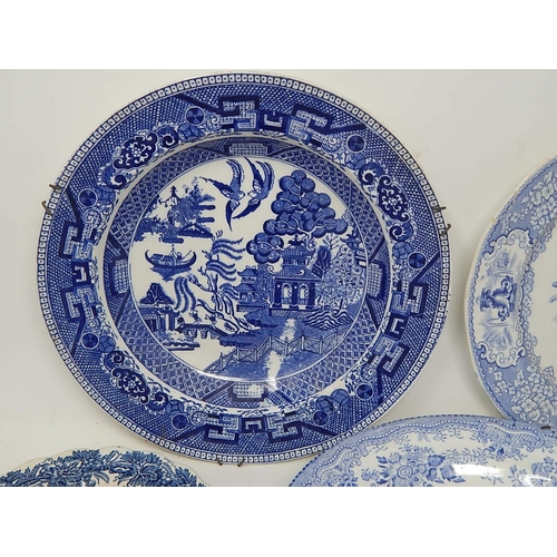 136 - Quantity of 19th Century & Later Blue & White China to Include: Royal Worcester, Copeland Spode, Boo... 