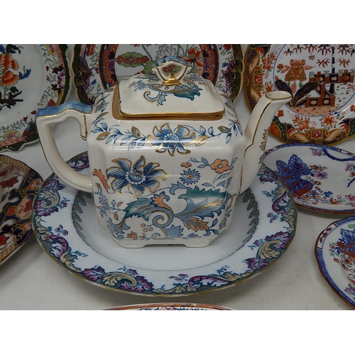 138 - Quantity of 19th Century & Later China to Include: Masons, Davenport, Spode etc