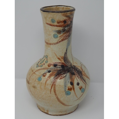 165 - Portugeuse Studio Pottery Vase 1960's: Measures 22cm high.