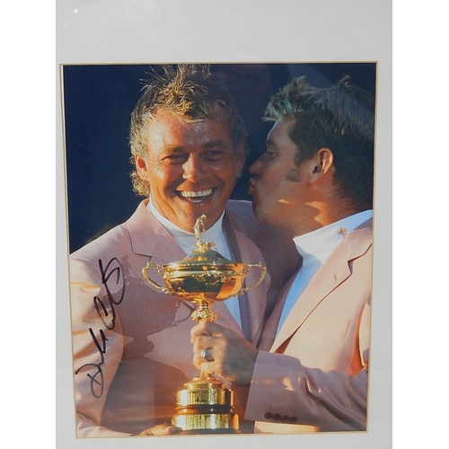 170 - Signed Ryder Cup Golf Photograph: Measures 42cm x 35cm Framed & Glazed.