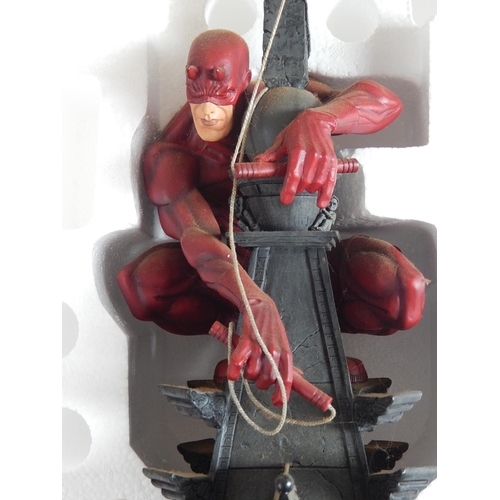 184 - Large Marvel Comics Daredevil Statue 88/2500 by Sculptor Eli Livingston with COA in Original Packagi... 