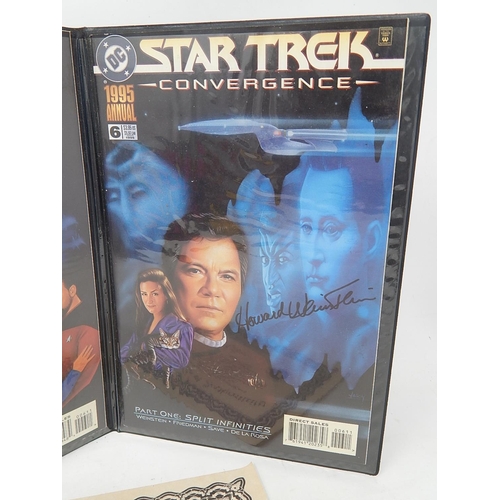 200 - Star Trek: Convergence Featuring Star Trek Annual No 6 Signed by Howard Weinstein together with Star... 