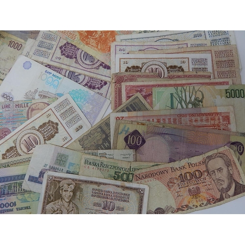 101 - Large Quantity of World Banknotes from a private collection.