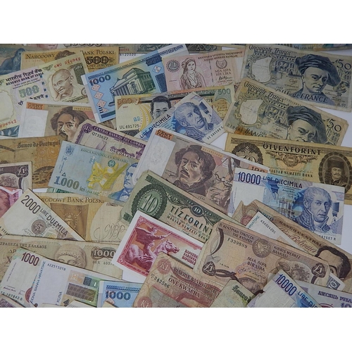 111 - Large Quantity of World Banknotes from a private collection.