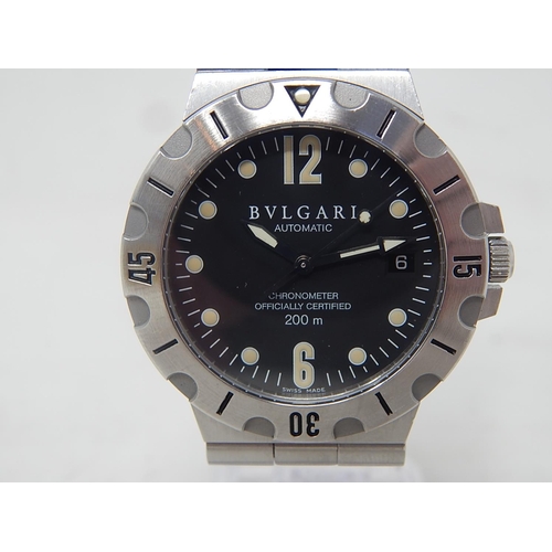 8 - Bvlgari - Stainless Steel Diagono Scuba SD38S Automatic 38mm Chronometer Wrist Watch, Powered by a C... 