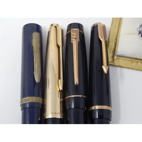 14 - Seven Various Pens, Some in Fitted Cases by Waterman: Sheaffer: Parker etc.