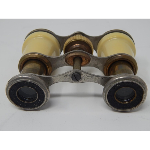 403 - Pair of 19th Century French Opera Glasses within their original clasped pouch.