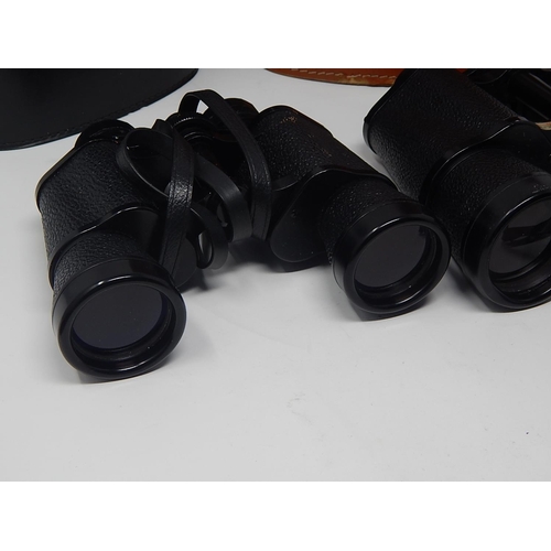 405 - Two Pairs of Field Binoculars in original cases: Zenith 10 x 50 Light Weight + Solus by Hilkinson 8 ... 