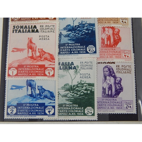 331 - Italian Cols: SOMALIA 1934 Colonial Exhibition set mint. SG 187 - 98. Cat £60.