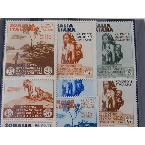 331 - Italian Cols: SOMALIA 1934 Colonial Exhibition set mint. SG 187 - 98. Cat £60.