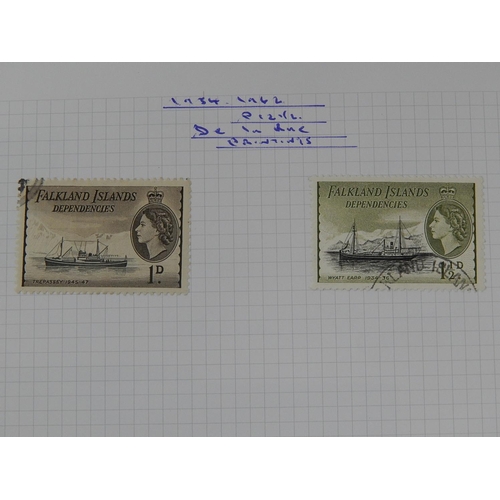 359 - Falkland Islands: 1937 - 60s remaindered mint and used collection on leaves with 1937 coronation x 4... 