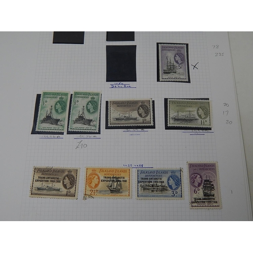 359 - Falkland Islands: 1937 - 60s remaindered mint and used collection on leaves with 1937 coronation x 4... 