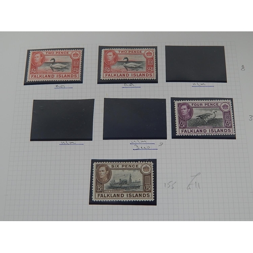 359 - Falkland Islands: 1937 - 60s remaindered mint and used collection on leaves with 1937 coronation x 4... 