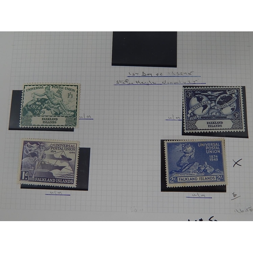 359 - Falkland Islands: 1937 - 60s remaindered mint and used collection on leaves with 1937 coronation x 4... 