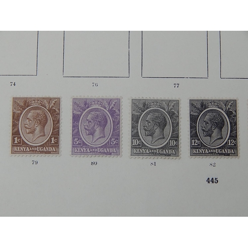 363 - KUT: 1912 - 21 vals to 2r, 1921 1c to 12c and 1922 1c to 30c mint. STC £109.